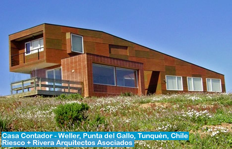Casa Contador - Weller, Punta del Gallo, Tunqu�n, Chile / Riesco + Rivera Arquitectos Asociados